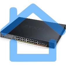 Коммутатор Hybrid Smart L2+ Switch Zyxel NebulaFlex XMG1930-30HP, rack 19
