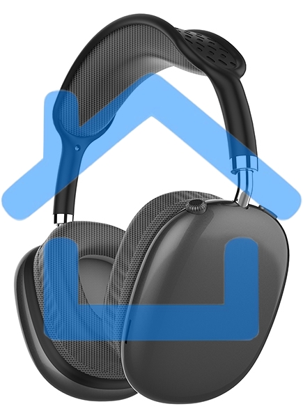 Гарнитура Bluetooth QUMO Emotion (ВТ 0091) MicroSD AUX накладная Bluetooth 5.3 360 мА 10ч черный
