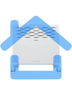 Конвектор Ballu Ettore BEC/ETER-1000 белый, 1000 Вт, 15 м2, термостат, дисплей