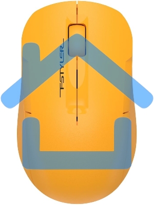 Мышь беспроводная A4Tech Fstyler FG15C Air2 желтый, 1200 dpi, радиоканал, USB, кнопки - 3
