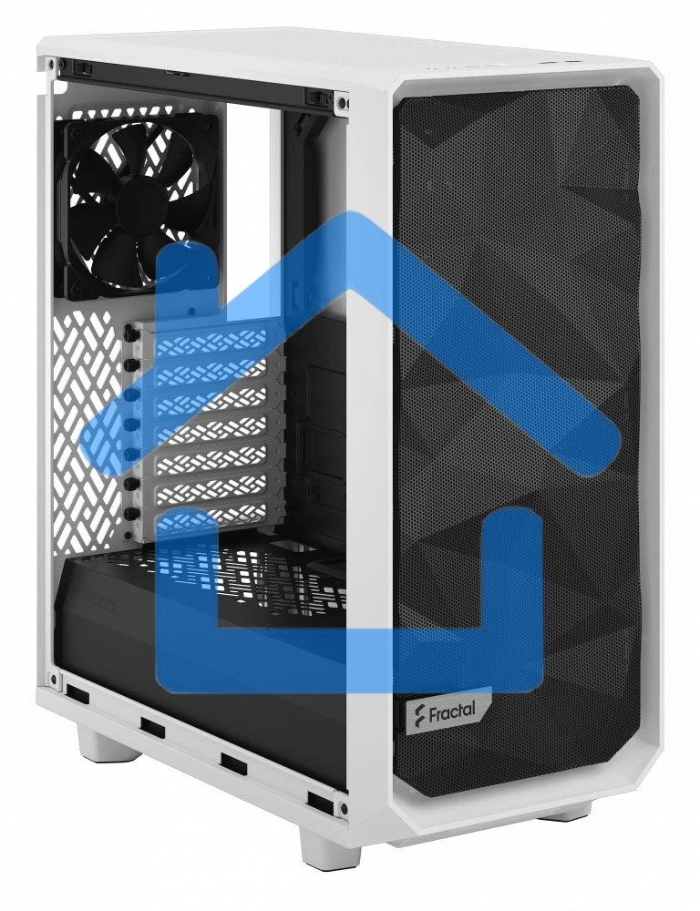 Компьютерный корпус Fractal Design MESHIFY 2 COMPACT белый - TG / ATX, TG / 2x140мм & 1x120мм fans inc. / FD-C-MES2C-05