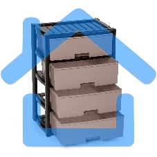 Комод Альтернатива Колорит 4 секц,венге,широкий М8761