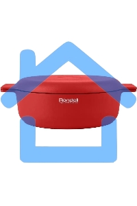 Сотейник Rondell Red Edition RDA-1119, 24см, с крышкой, красный