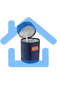 Термос BIOSTAL-АВТО NRP-1000, 1 л, суповой, широкое горло,нерж.,крышка-чашка, чехол