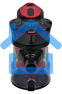 Пылесос ручной Starwind SCH1310 красный/черный, питание от сети, 120 Вт, пылесборник 0.6 л