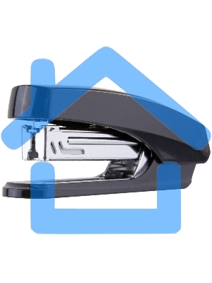 Степлер Deli E0238 N10 (12 листов) встроенный антистеплер, ассорти, 50 скоб, коробка