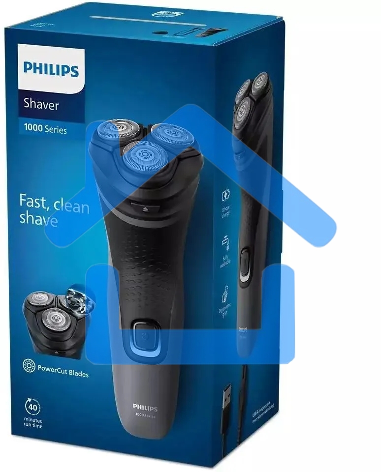 Электробритва Philips S1142/00 роторная, черный/серый