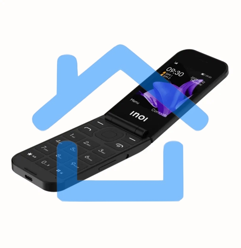 Мобильный телефон INOI 284 Flip 4G черный