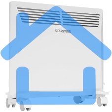 Конвектор Starwind SHV5210, белый, 1000 Вт, 15 м2, термостат, 2 режима мощности