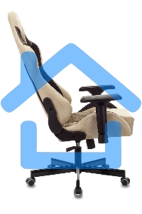 Кресло игровое Бюрократ VIKING 7 KNIGHT BR FABRIC коричневый текстиль/эко.кожа крестовина металл/пластик