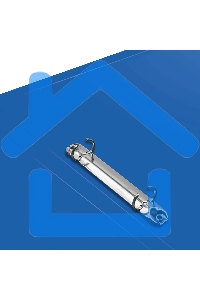 Папка на 2-х кольцах Silwerhof Eco A4, пластик, 0.5мм, синий