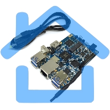 Микрокомпьютер Orange PI 3 2Gb + 8Gb EMMC, Android 7, с кабелем питания. (44286)