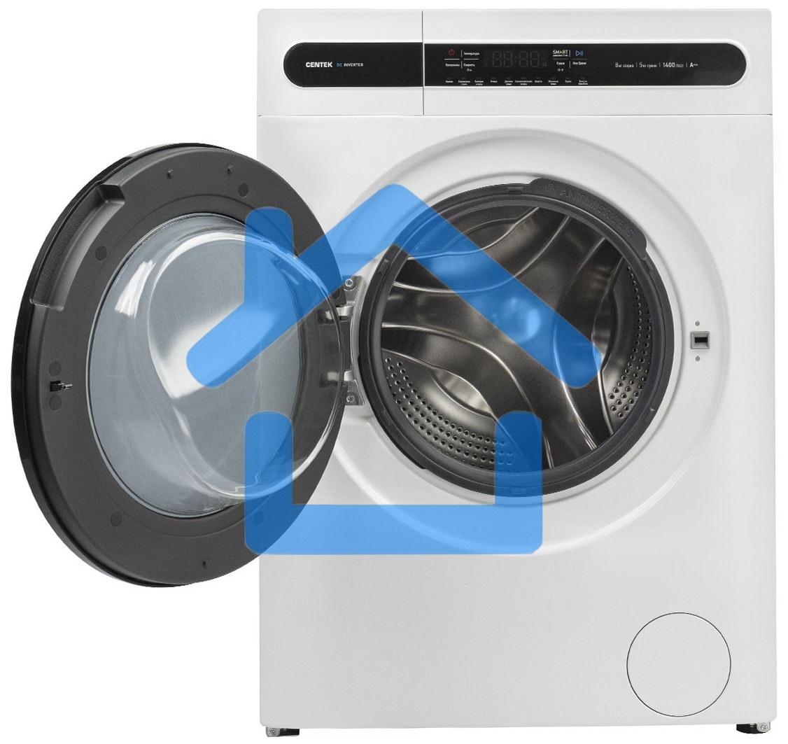 Стирально-сушильная машина Centek CT-1951 белый, загрузка фронтальная 8 кг, 1400 об/мин., класс: А+++