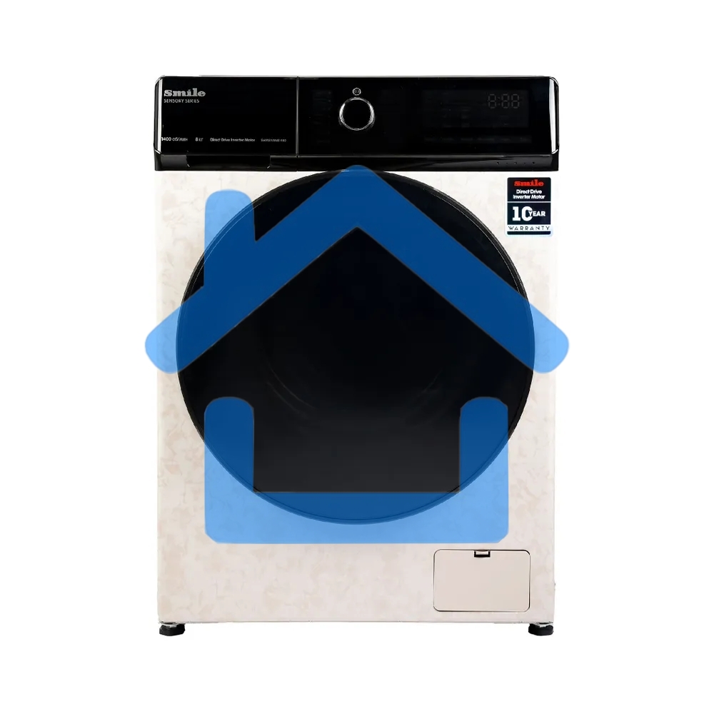 Стиральная машина Smile SWMSW8MB1400 бежевый, загрузка фронтальная 8 кг, 1400 об/мин, класс: А+