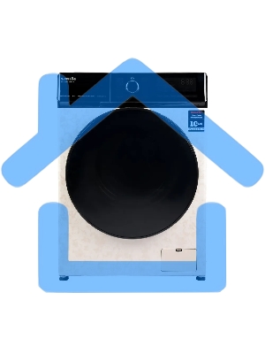 Стиральная машина Smile SWMSW8MB1400 бежевый, загрузка фронтальная 8 кг, 1400 об/мин, класс: А+