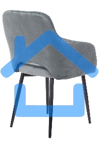 Кресло офисное Бюрократ CH-380F голубая сталь Italia 21, на ножках, металл черный