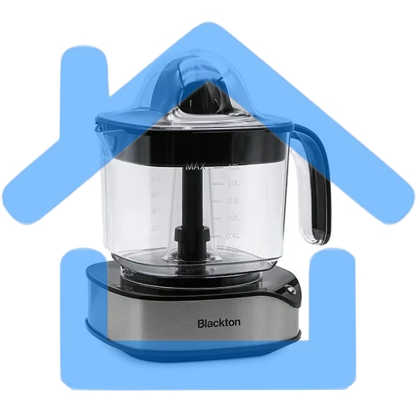 Соковыжималка Blackton Bt J1113 Black-Steel, Мощность 40 Вт, Объем кувшина 1.2 л, AC мотор, 2 сменные насадкию, Индикатор уровня сока, Прорезиненные ножки, Длина шнура электропитания 1 м, Напряжение 220-240 В, 50/60 Гц