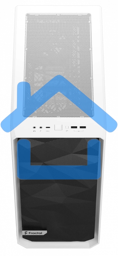 Компьютерный корпус Fractal Design MESHIFY 2 COMPACT белый - TG / ATX, TG / 2x140мм & 1x120мм fans inc. / FD-C-MES2C-05