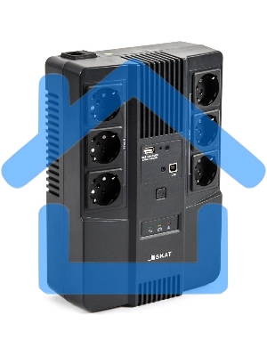 Источник бесперебойного питания Бастион SKAT-UPS 600 AI 220В 360Вт 1АКБ 7А·ч внутр. меандр. стаб-ция напр-я. 6 выходов (8998)