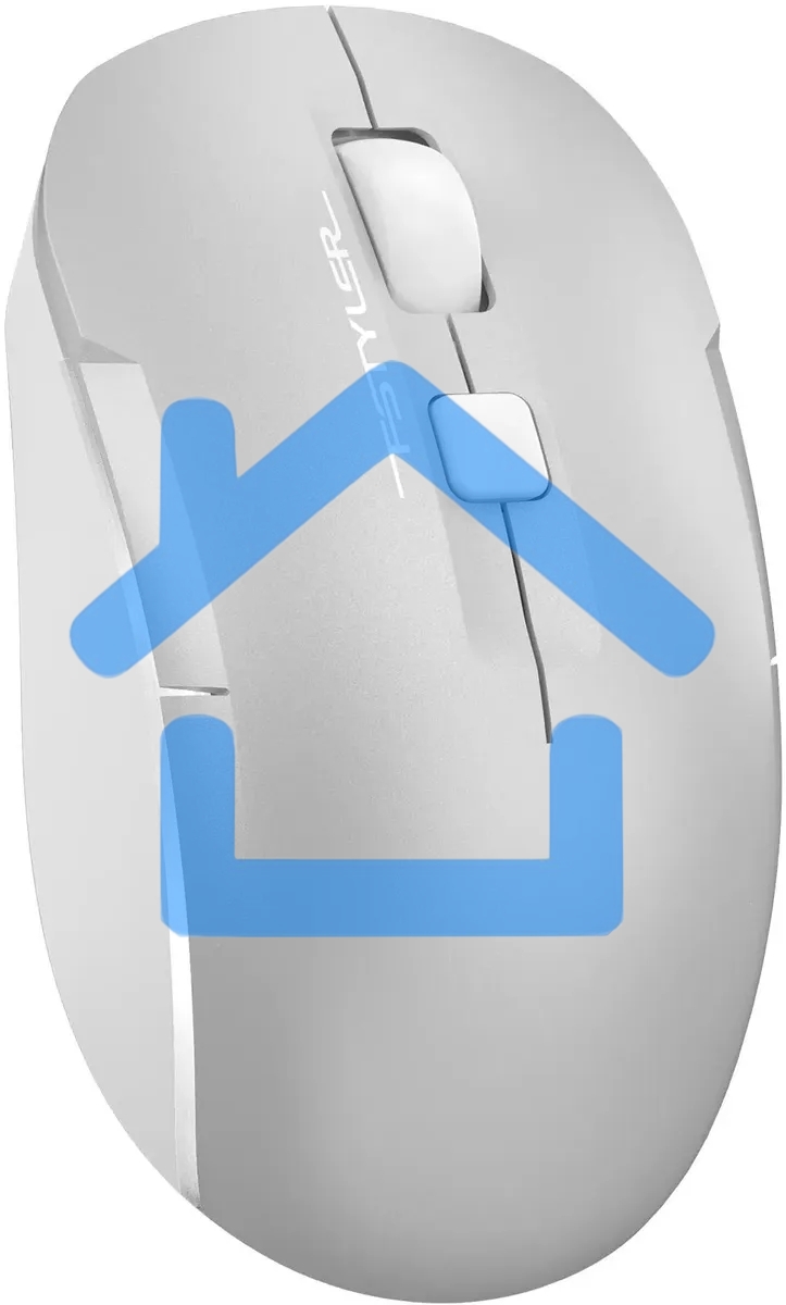 Мышь беспроводная A4Tech Fstyler FB26CS Air2 серебристый/белый, 2000 dpi, радиоканал, Bluetooth, USB, кнопки - 4