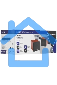 Акустическая система 2.0 Gembird SPK-206, МДФ, коричневый, 5 Вт, регулятор громкости, USB-питание