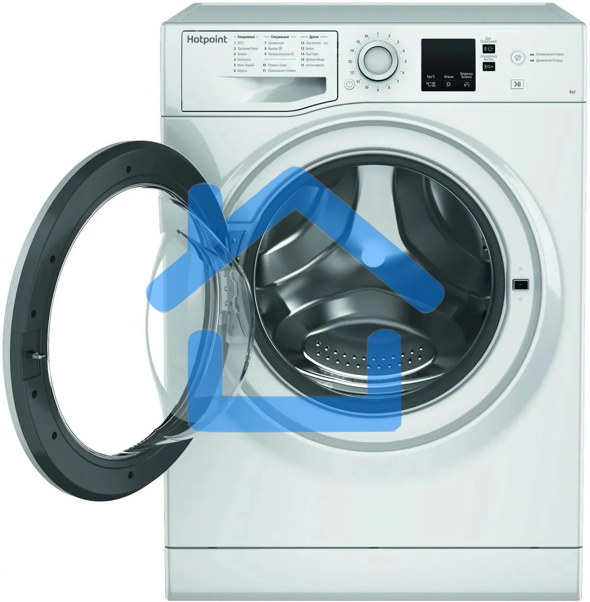 Стиральная машина Hotpoint NSS 6015 W RU белый, загр. фронтальная макс.: 6 кг 1000 об/мин класс: А+