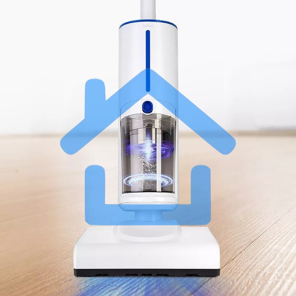 Пылесос паровой Kitfort КТ-5157-3 1000Вт белый/синий