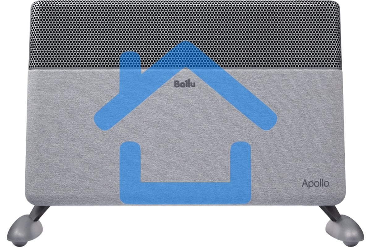 Конвектор Ballu Apollo digital INVERTER Moon Gray BEC/ATI-1501 серый, 1500 Вт, 20 м2, термостат, дисплей, WiFi