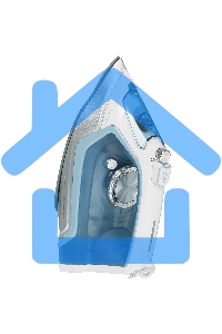 Утюг Redmond RI-C284 голубой, 2200 Вт, подошва - керамика, пар 35 г/мин, паровой удар 160 г/мин, самоочистка, антикапля