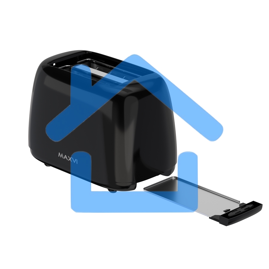 Тостер Maxvi KT723P черный