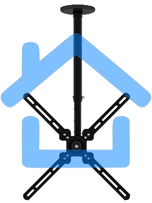 Кронштейн для телевизора Cactus CS-CP07 черный 23