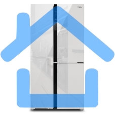 Холодильник Hyundai CS6073FV белое трехкамерный Side by Side 329/223л морозилка сбоку No Frost, Side by Side