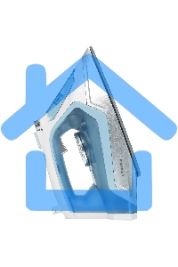 Утюг Redmond RI-C284 голубой, 2200 Вт, подошва - керамика, пар 35 г/мин, паровой удар 160 г/мин, самоочистка, антикапля