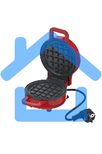 Вафельница для венских вафель Maxvi SM552P красный