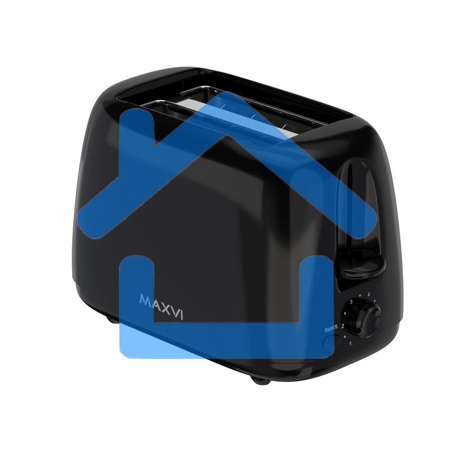 Тостер Maxvi KT723P черный