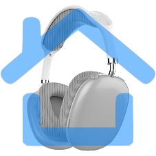 Гарнитура Bluetooth QUMO Emotion (ВТ 0090) MicroSD AUX накладная Bluetooth 5.3 360 мА 10ч серебро