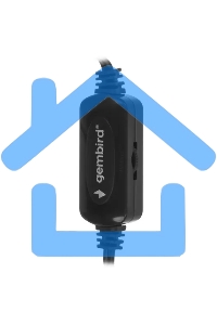 Акустическая система 2.0 Gembird SPK-206, МДФ, коричневый, 5 Вт, регулятор громкости, USB-питание