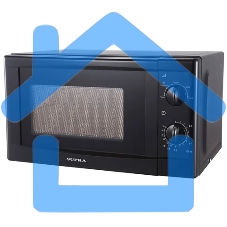 Микроволновая печь SUPRA 20MB25 черный, 20 л, 700 Вт, переключатели - поворотный механизм