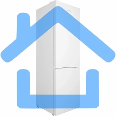 Холодильник Hyundai CC35083F белое стекло двухкамерный 240/95л морозилка снизу, No Frost