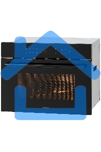 Микроволновая печь встраиваемая Krona ONYX 45H mw BL/BL черный, 38 л, 1000 Вт, переключатели - сенсор