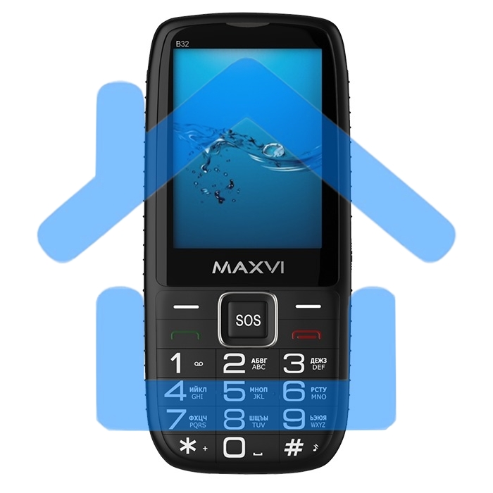 Мобильный телефон Maxvi B32 черный