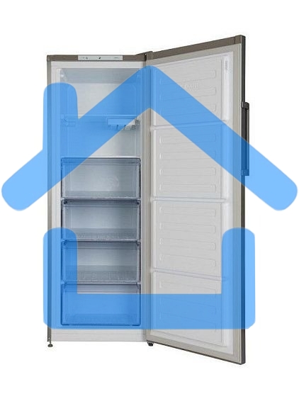 Морозильный шкаф Beko RFSK215T01G, серый, 215л, 6 ящиков