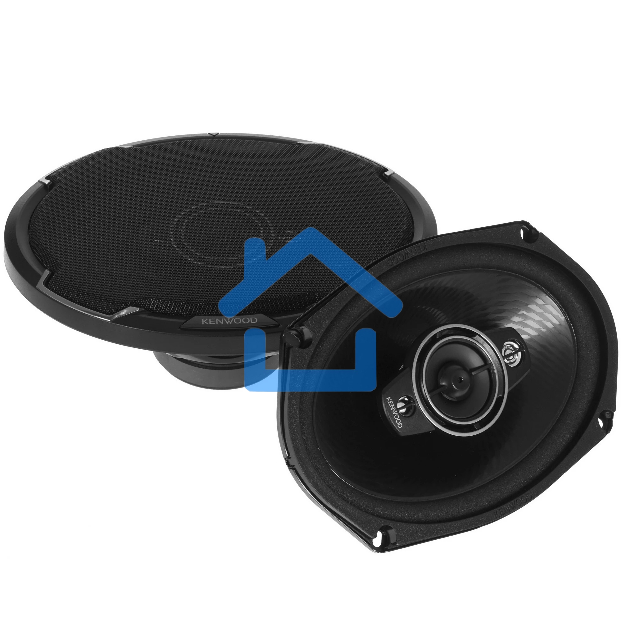 Колонки автомобильные Kenwood KFC-PS6986 600Вт 88дБ 4Ом 15x23см (6x9дюйм) (ком.:2кол.) коаксиальные четырехполосные