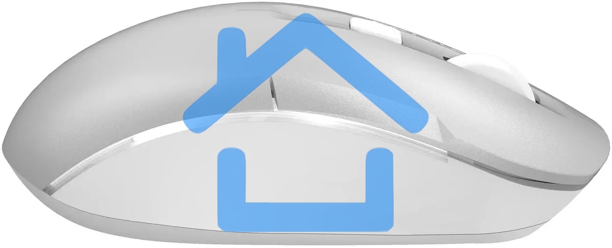 Мышь беспроводная A4Tech Fstyler FB26CS Air2 серебристый/белый, 2000 dpi, радиоканал, Bluetooth, USB, кнопки - 4