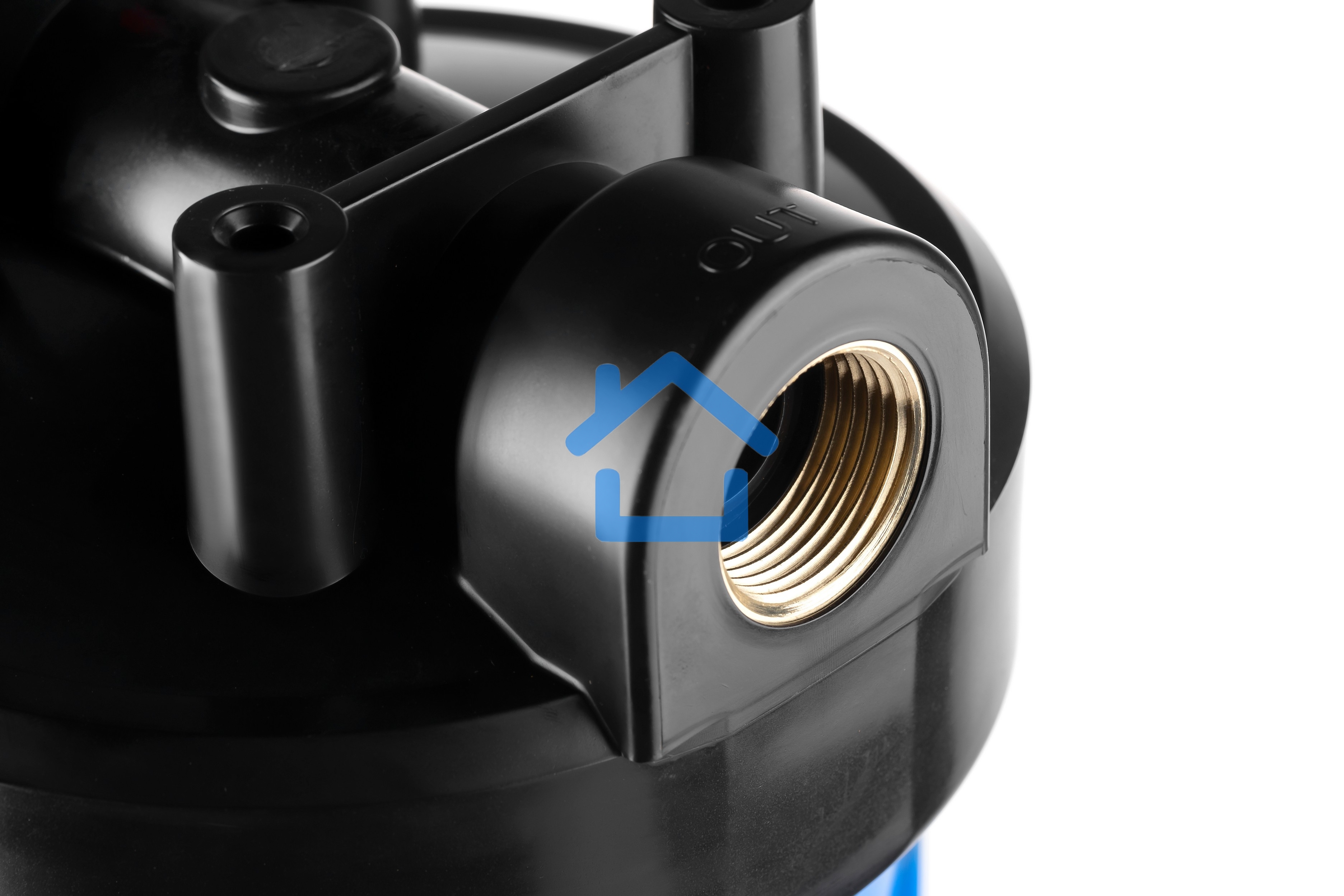 Корпус магистрального фильтра Гейзер 10BB с латунными вставками