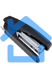 Степлер Deli E0238 N10 (12 листов) встроенный антистеплер, ассорти, 50 скоб, коробка