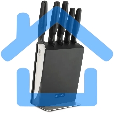 Набор ножей кухонных Rondell RD-1359 компл.:6предм. с подставкой черный подар.коробка