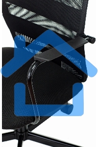 Кресло компьютерное Бюрократ KB-5M TW-01 3C11 черный, сетка/ткань, с подголов. крестовина металл черный