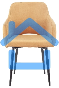 Кресло офисное Бюрократ CH-380F янтарный Italia 9, на ножках, металл черный