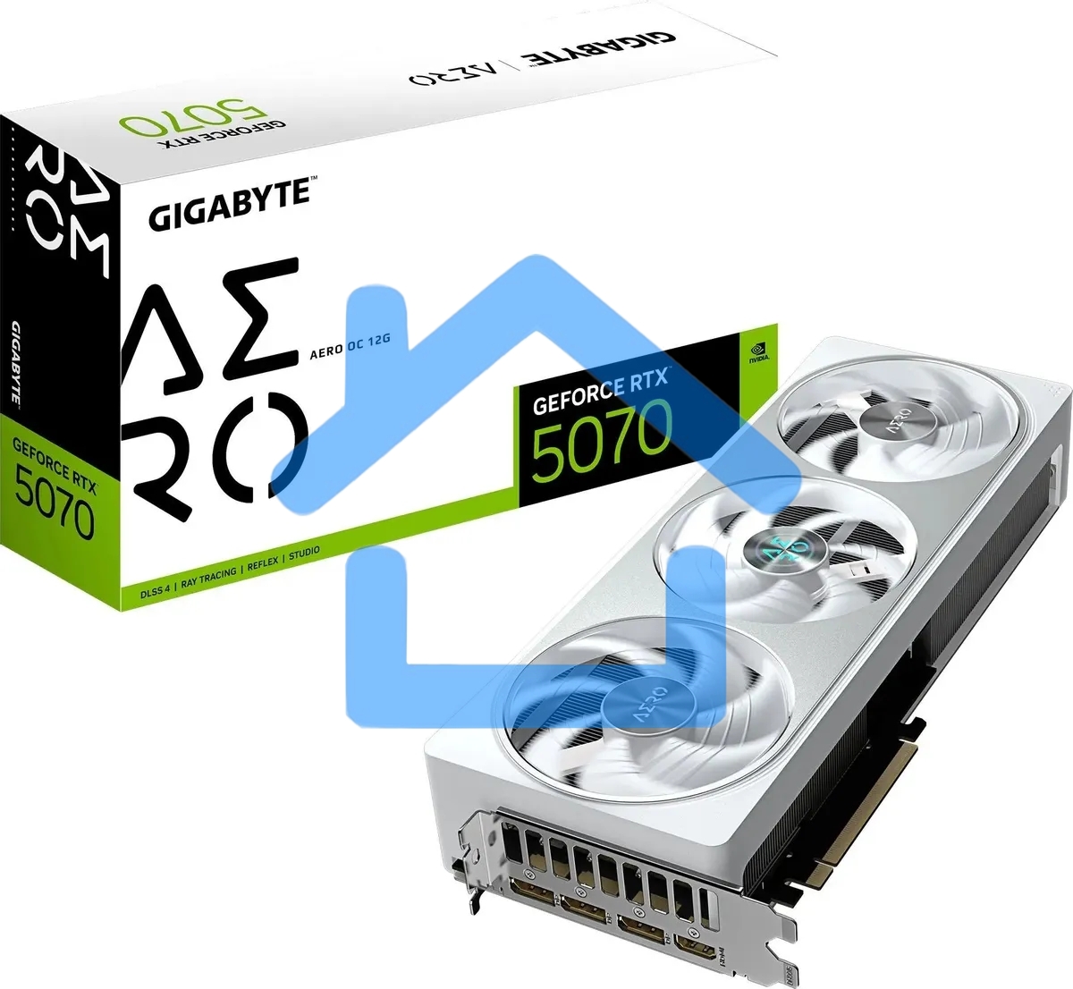 Видеокарта Gigabyte PCI-E GV-N5070AERO OC-12GD 1.0 NVIDIA GeForce RTX 5070 12Gb 192bit GDDR7 2805/28000 HDMIx1 DPx3 HDCP Ret